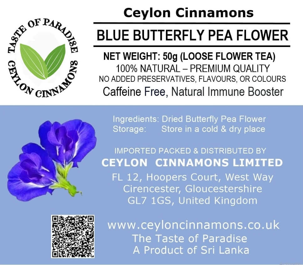 Blue Butterfly Pea Flower Loose Flower for Herbal Drink, 50g, 100% Natural, Premium Quality