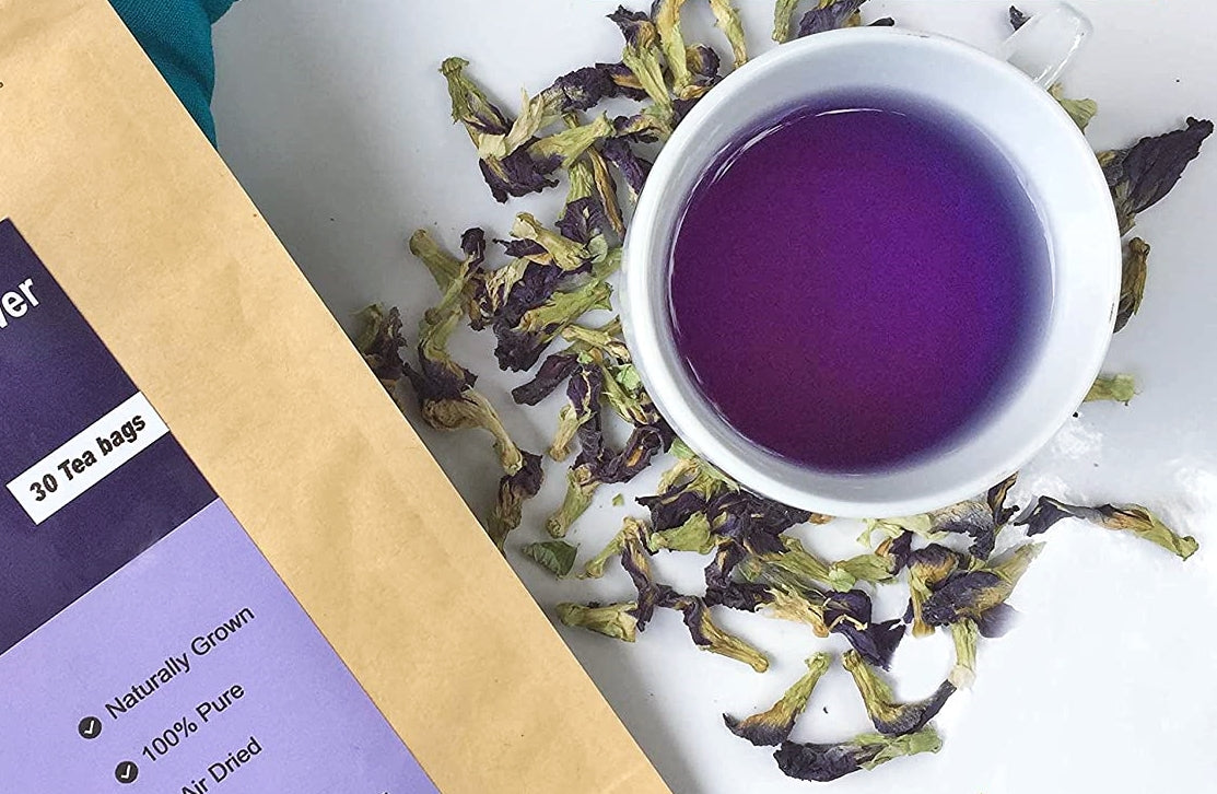 Blue Butterfly Pea Flower Tea, Herbal Tea, 25 Tea Bags, 100% Natural, Primum Quality, UK Seller