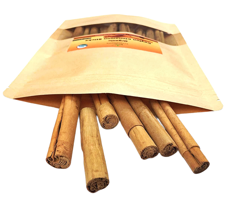 Ceylon Cinnamon Sticks - 3" fine cut, 28g (1oz) - C5 Premium Special Grade - Pure/True Cinnamon - 100% Natural