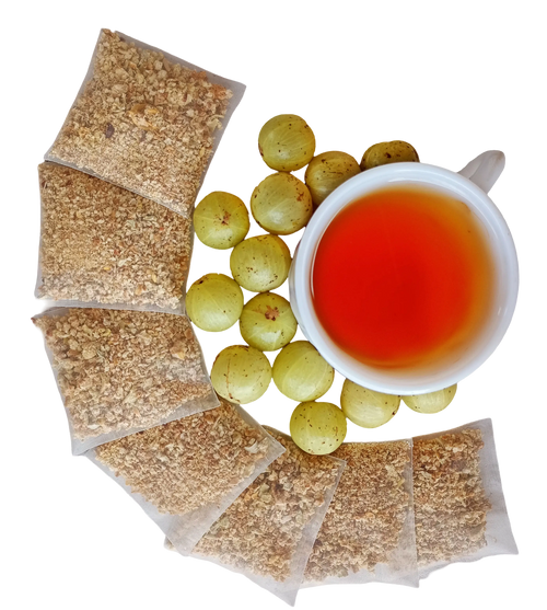 Amla Herbal Green Tea (Indian Gooseberry Tea), Pack of 25 Tea Bags, 100% Natural, Premium Quality