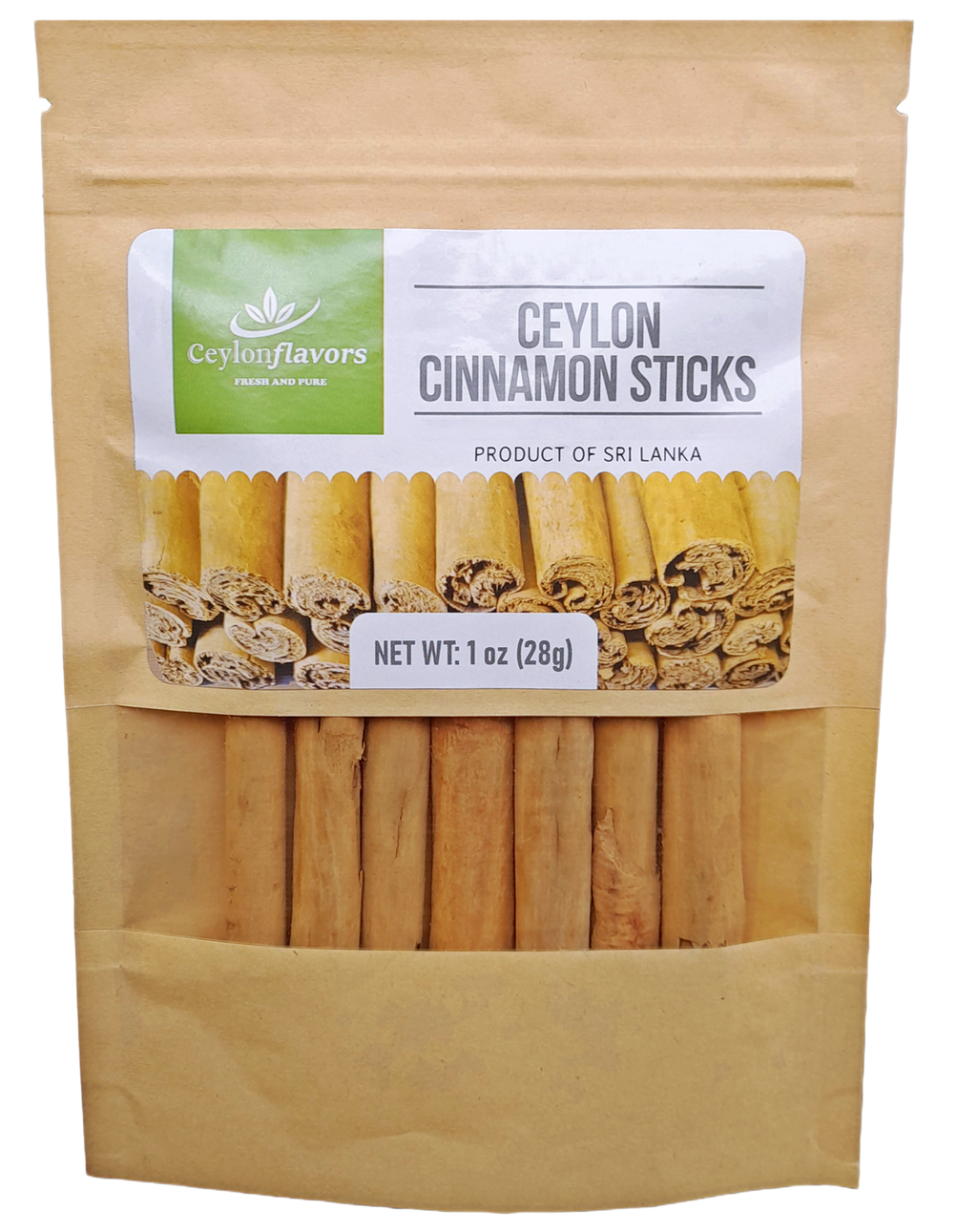 Ceylon Cinnamon Sticks - 3" fine cut, 28g (1oz) - C5 Premium Special Grade - Pure/True Cinnamon - 100% Natural