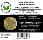 Lemon Grass Tea Cut 56g (2oz) - Dried, (Sera / Cochin Lemon Grass) 100% Natural, Premium Grade, UK Seller