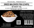 Maldive Fish Smoked Chips, 100g, Premium Quality Dried Tuna Fish Flakes