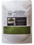 Dried Moringa Leaves Powder 100g in a premium quality resealable pouch, balances blood sugar, natural superfood.