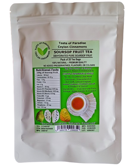 Soursop Fruit Tea, Pack of 25 Tea Bags