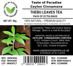Tebu Leaf Tea, 25 Tea Bags, 100% Pure & Natural Herbal Tea, Dehydrated Ayurvedic Suppr Food