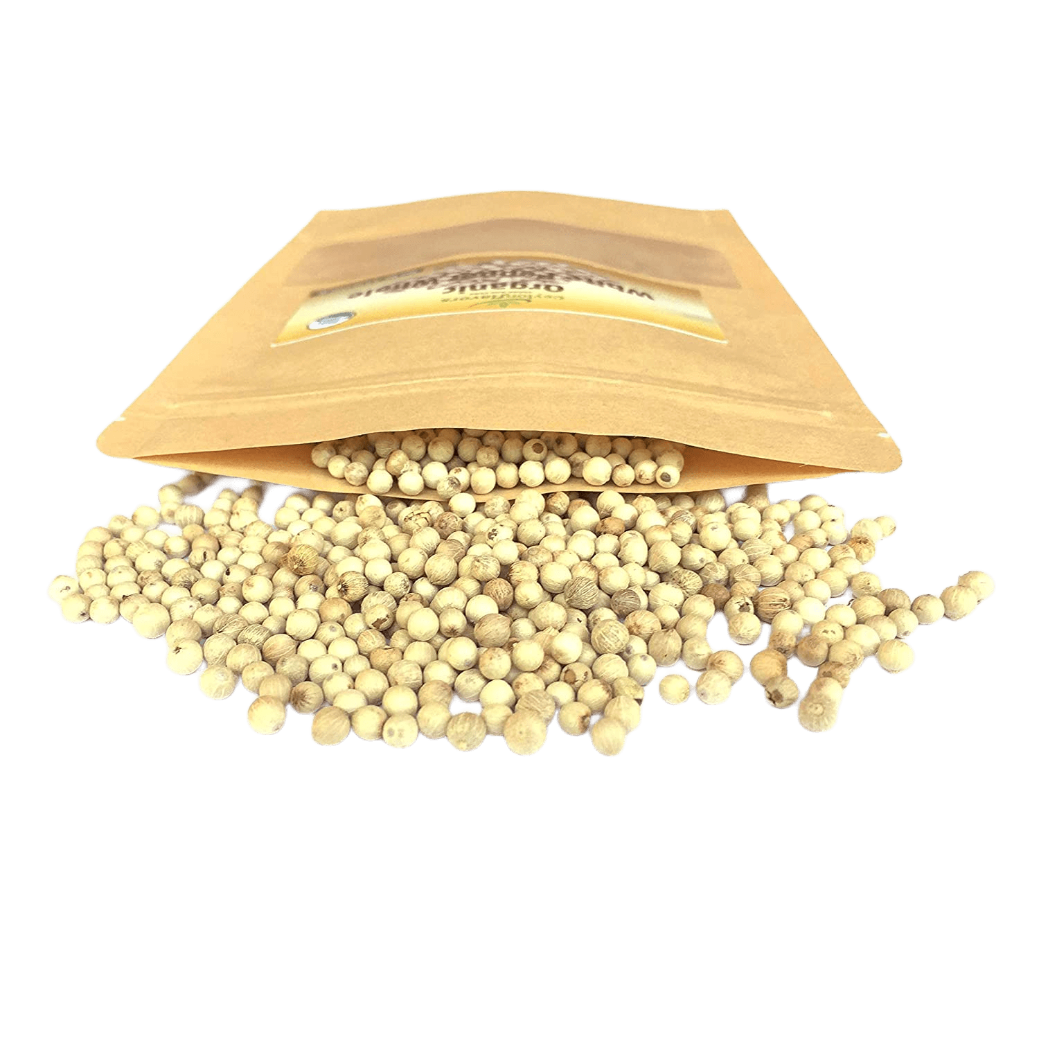 Organic White Peppercorn 100g (3.5oz) - Organic Premium Grade